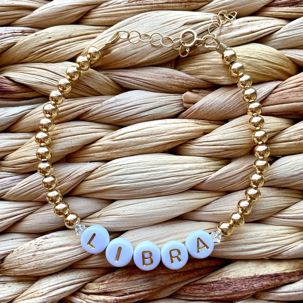 🌻HANDMADE 14k Gold Filled Libra Bracelet